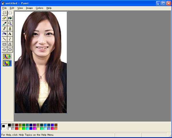 Paste the image copied in the last file